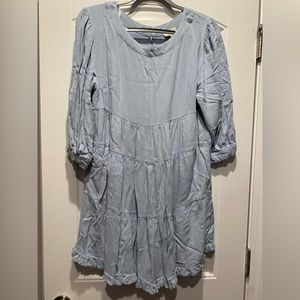 Umgee tiered chambray dress